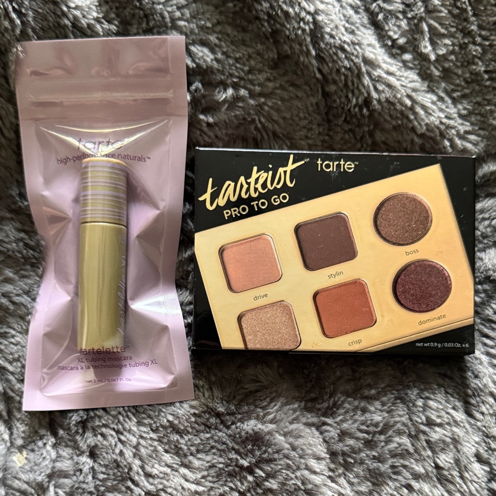 Tarte Tarteist Pro To Go Eyeshadow Palette and XL Tubing Mascara Bundle